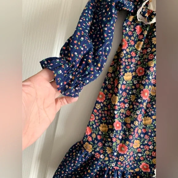 VINTAGE 80s ruffle dress size 6 - Picture 9 of 9